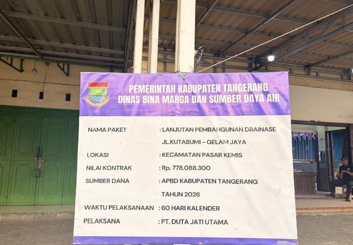 Anggaran Ratusan Juta, Pemasangan U-Ditch di Kutabumi Diduga Tak Maksimal